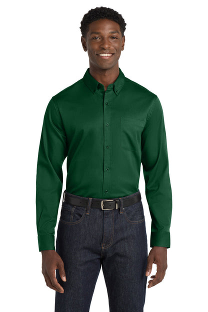 Port Authority® Long Sleeve SuperPro React™ Twill Shirt. W808