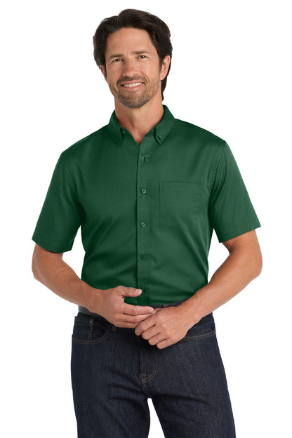 Port Authority® Short Sleeve SuperPro React™ Twill Shirt. W809
