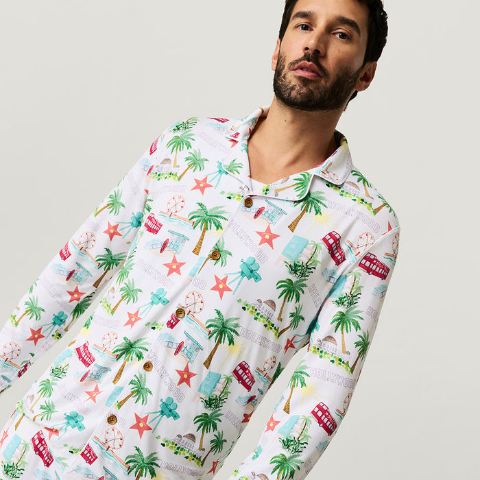 Posh Los Angeles Men's Luxe Pajama Pant Set