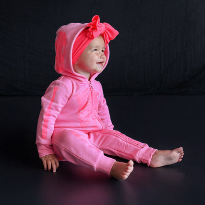 Posh Skelly Fleece Hooded Romper