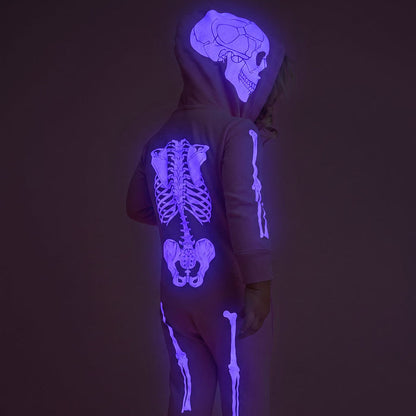 Posh Skelly Fleece Hooded Romper