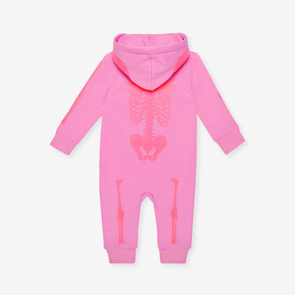Posh Skelly Fleece Hooded Romper