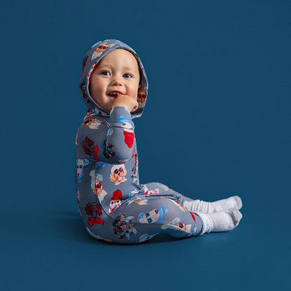 Quinlyn French Terry Zippered Hooded Romper