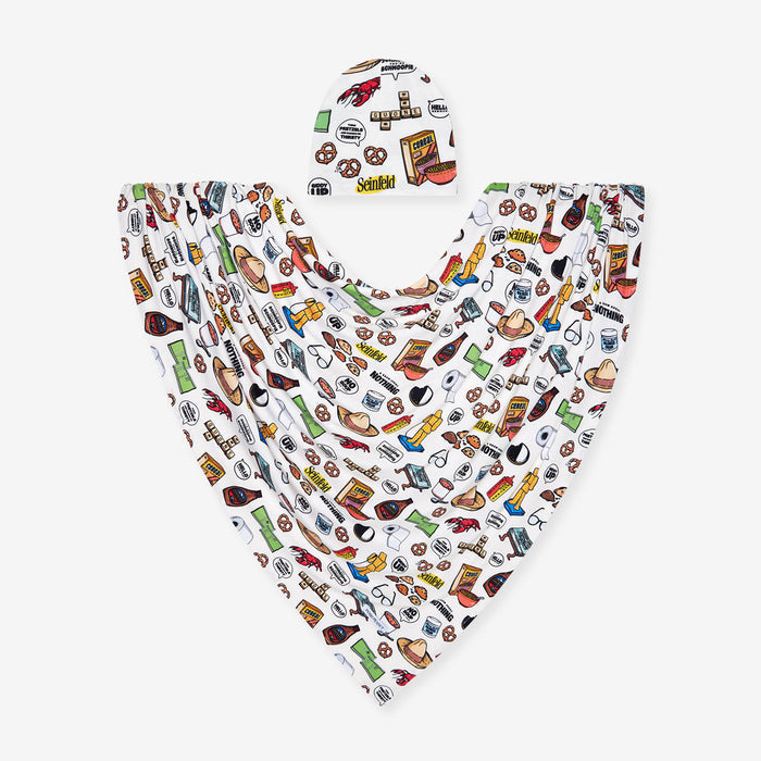 Seinfeld Swaddle Beanie Set