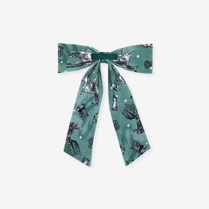 Slytherin House Luxe Bow Hair Clip