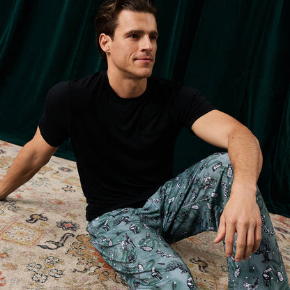 Slytherin House Men's French Terry Relaxed Pants