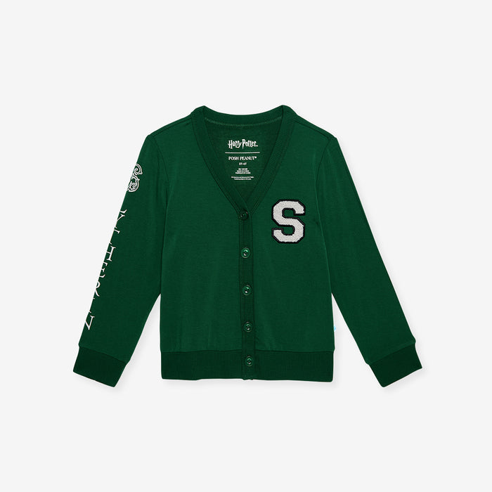 Slytherin Varsity League French Terry Varsity Cardigan