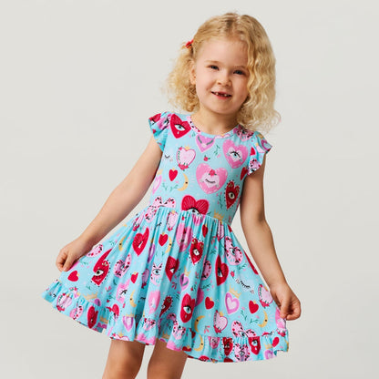 Sweet Fiona Ruffled Twirl Dress