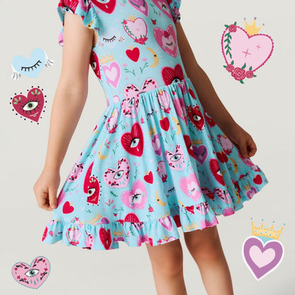 Sweet Fiona Ruffled Twirl Dress