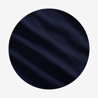 Varsity Navy French Terry Luxe Bow Hair Clip