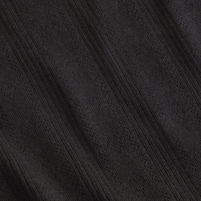 Women's Black Pointelle Fly Away Cardigan